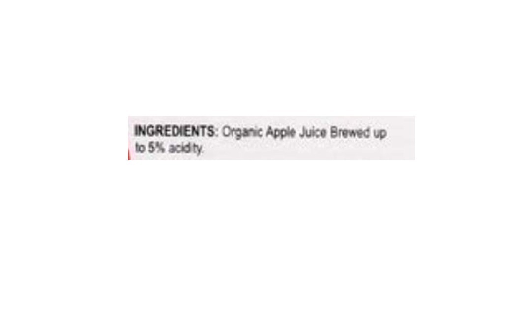 Brewvin Organic Apple Cider Vinegar (with Mother)   Glass Bottle  500 millilitre
